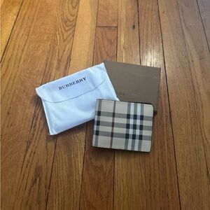 Burberry Dark Brown Leather Wallet